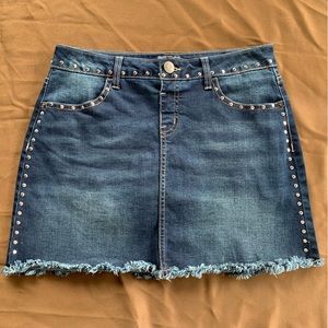 Justice Studded Jean Skirt